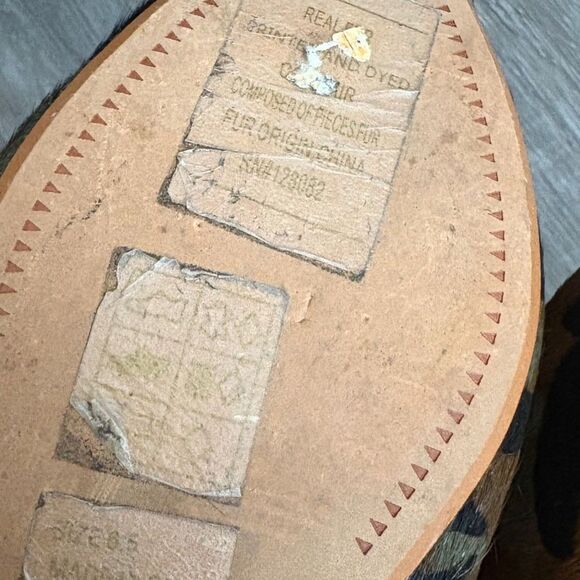 Dolce Vita Grant Slide Camo Print Calf Hair Mule Pointed Toe Chic Size 6.5 - Picture 6 of 6